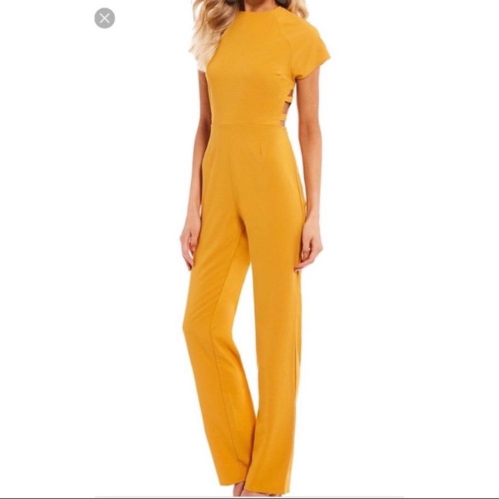 Gianni Bini Mustard Yellow Jumpsuit